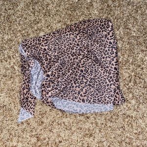 Cheetah Print Bikini Bottom Coverup